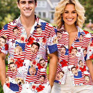 Funny Patriotic Hawaiian Shirt