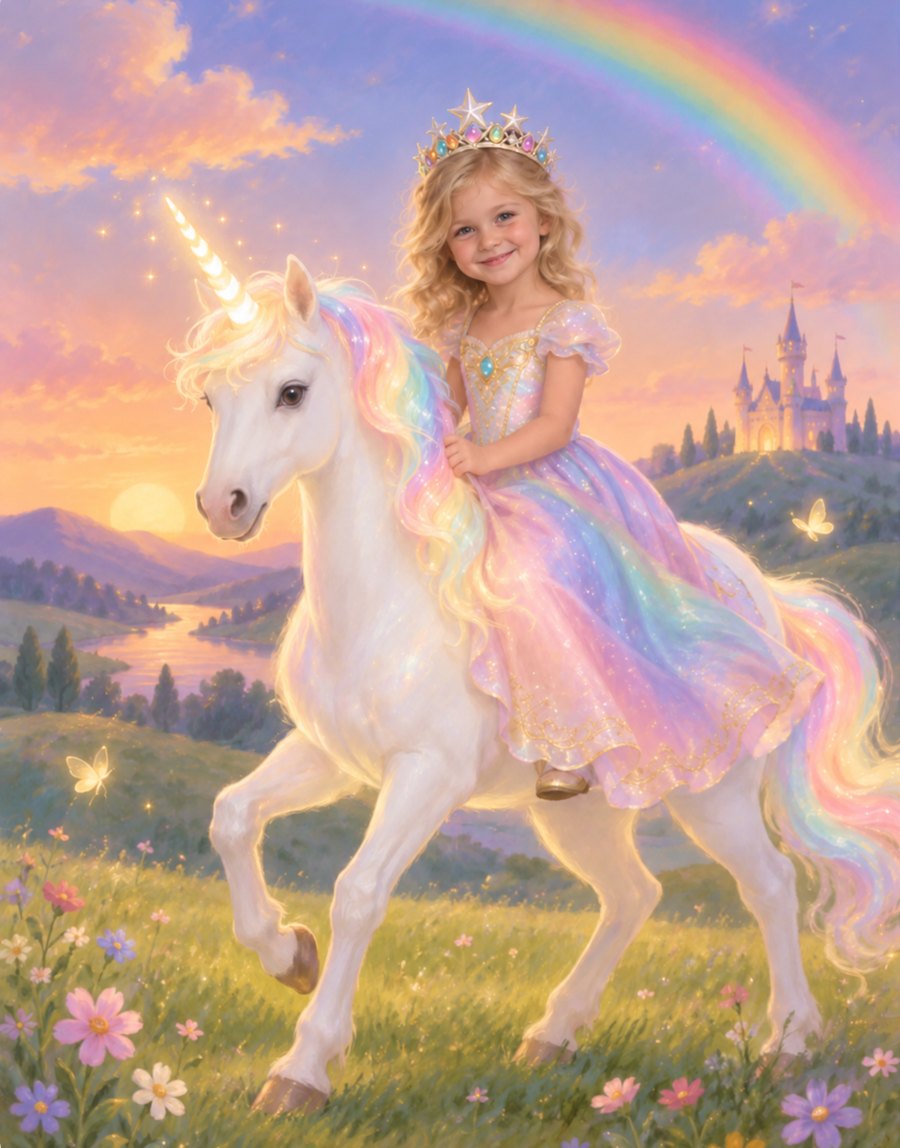 Unicorn Princess Canvas