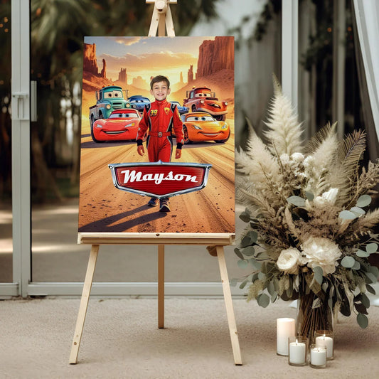 "Race Car" Wall Art Canvas