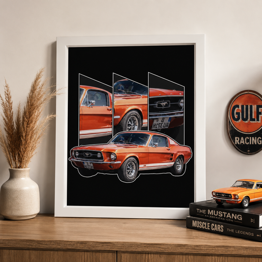 Car Frame Wall Art Poster