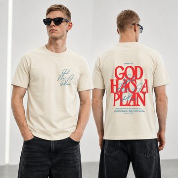 God Has A Plan Christian Handcraft Tee
