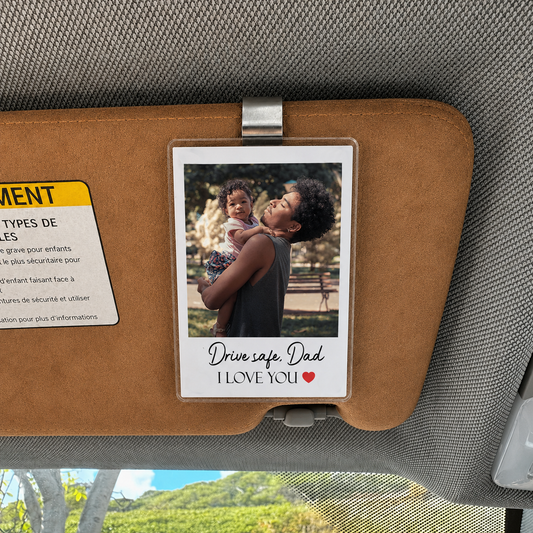 Driver Safe Handcraft Photo Car Visor Clip