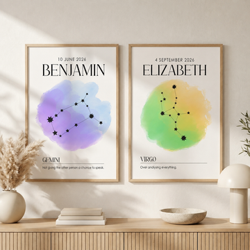Personalized Canvas Zoodiac Star
