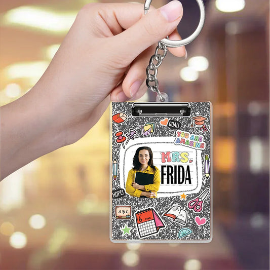 Teacher Handcraft Acrylic Keychain